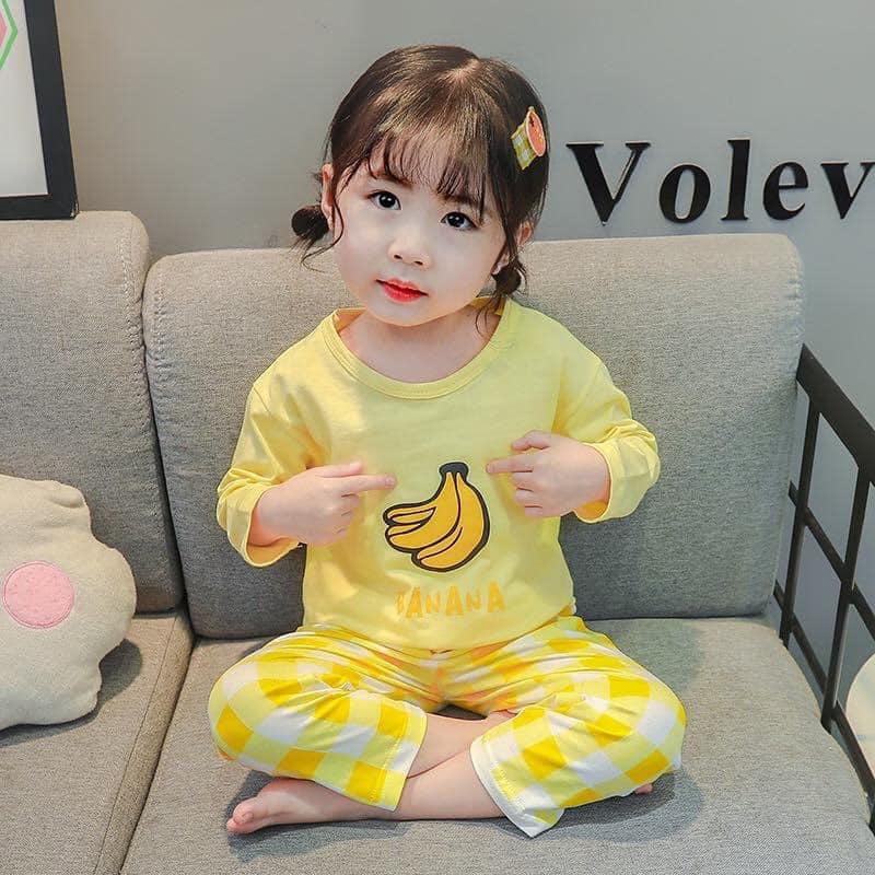 Set quần áo caro dài bé gái chất Cotton 4 chiều