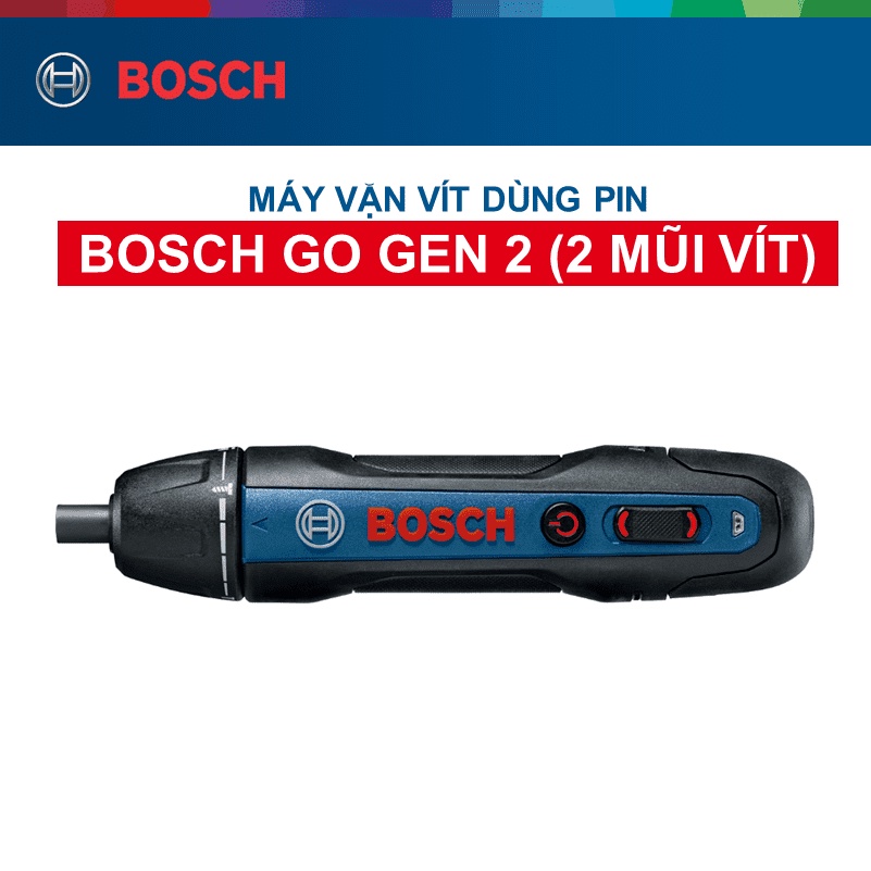 Máy vặn vít dùng pin Bosch GO GEN 2 (2 mũi vít)