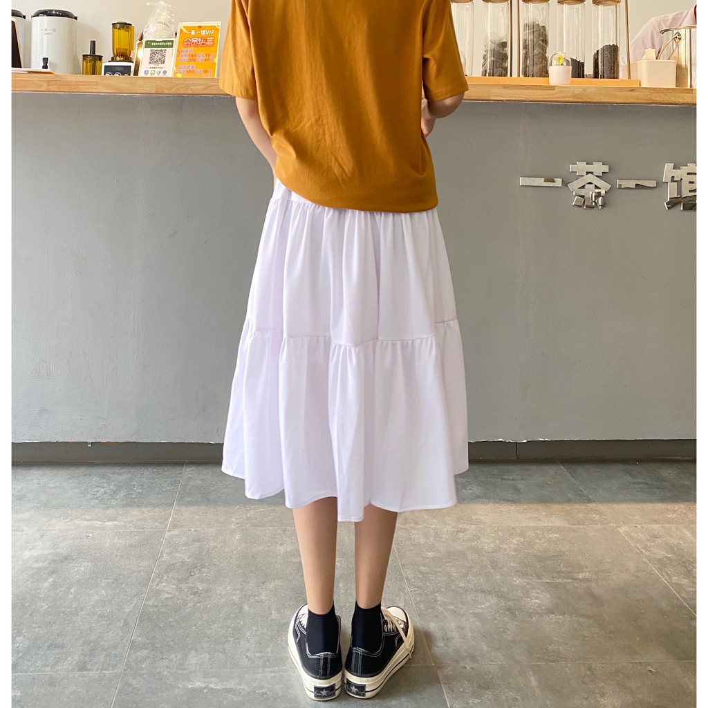 Chân váy dài, chân váy xếp ly 3 tầng Ulzzang (hàng QCCC) - Có video + ảnh chụp thật | BigBuy360 - bigbuy360.vn
