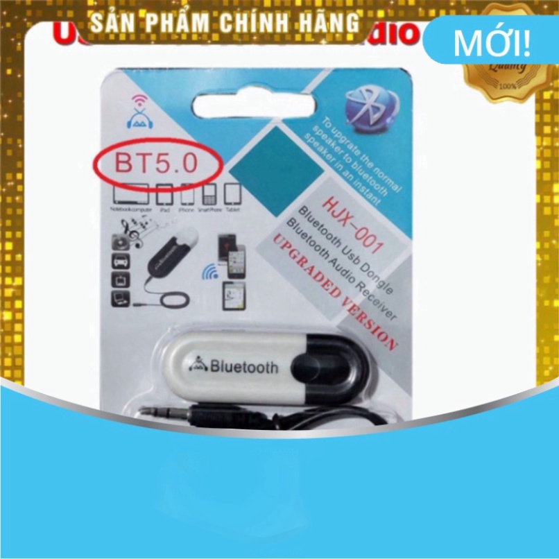 USB Bluetooth DONGLE 5.0 & 4.0 HJX 001 loại 1 không nhiễu - dùng cho loa, amply, mixer, equalizer