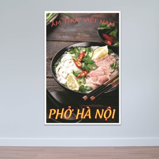 Tranh phở Hà Nội chính gốc | Hình ảnh phở Hà Nội chất lượng W8027