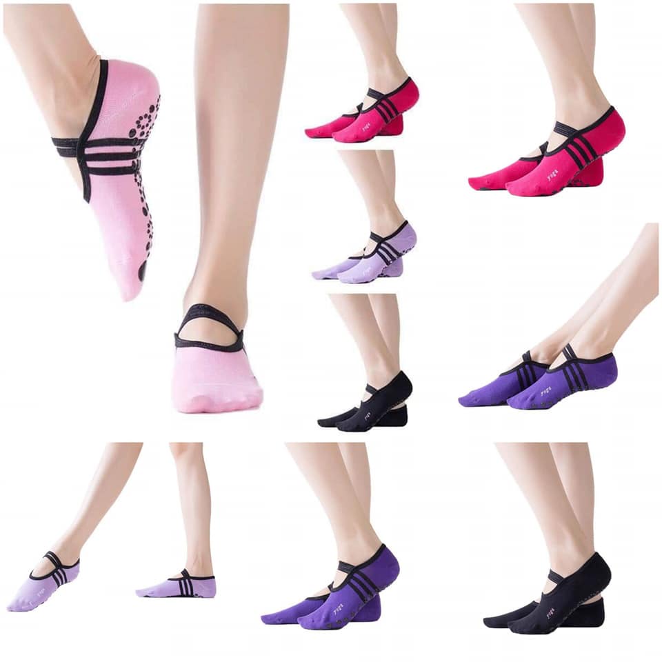 Vớ tập Yoga/bale nữ chống trượt hạt silicon cao cấp (1đôi)
