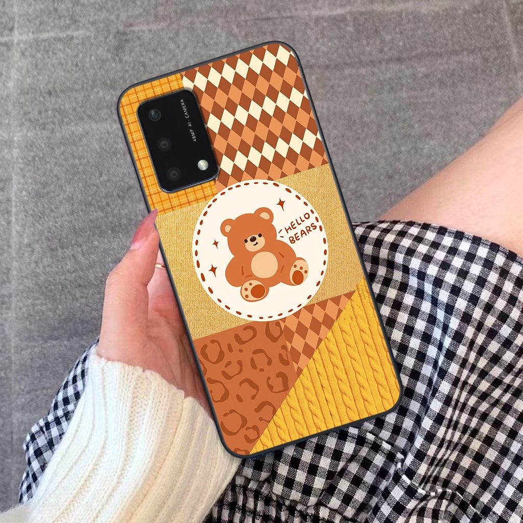 Ốp lưng Oppo A74 happy day, gấu bear dễ thương - BỀN - ĐẸP -BAO GIÁ TOÀN THỊ TRƯỜNG