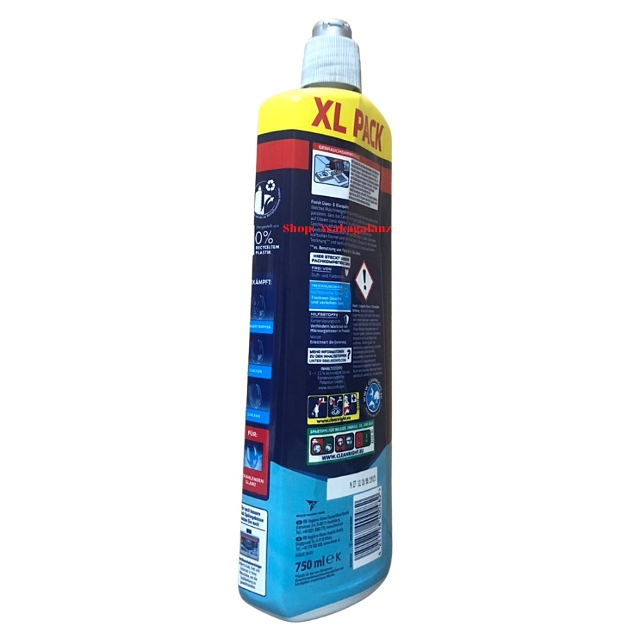 Combo gel rửa bát Finish Classic 1,5 lít + Bóng finish 800ml + Muối Finish1,5kg - Chính Hãng.