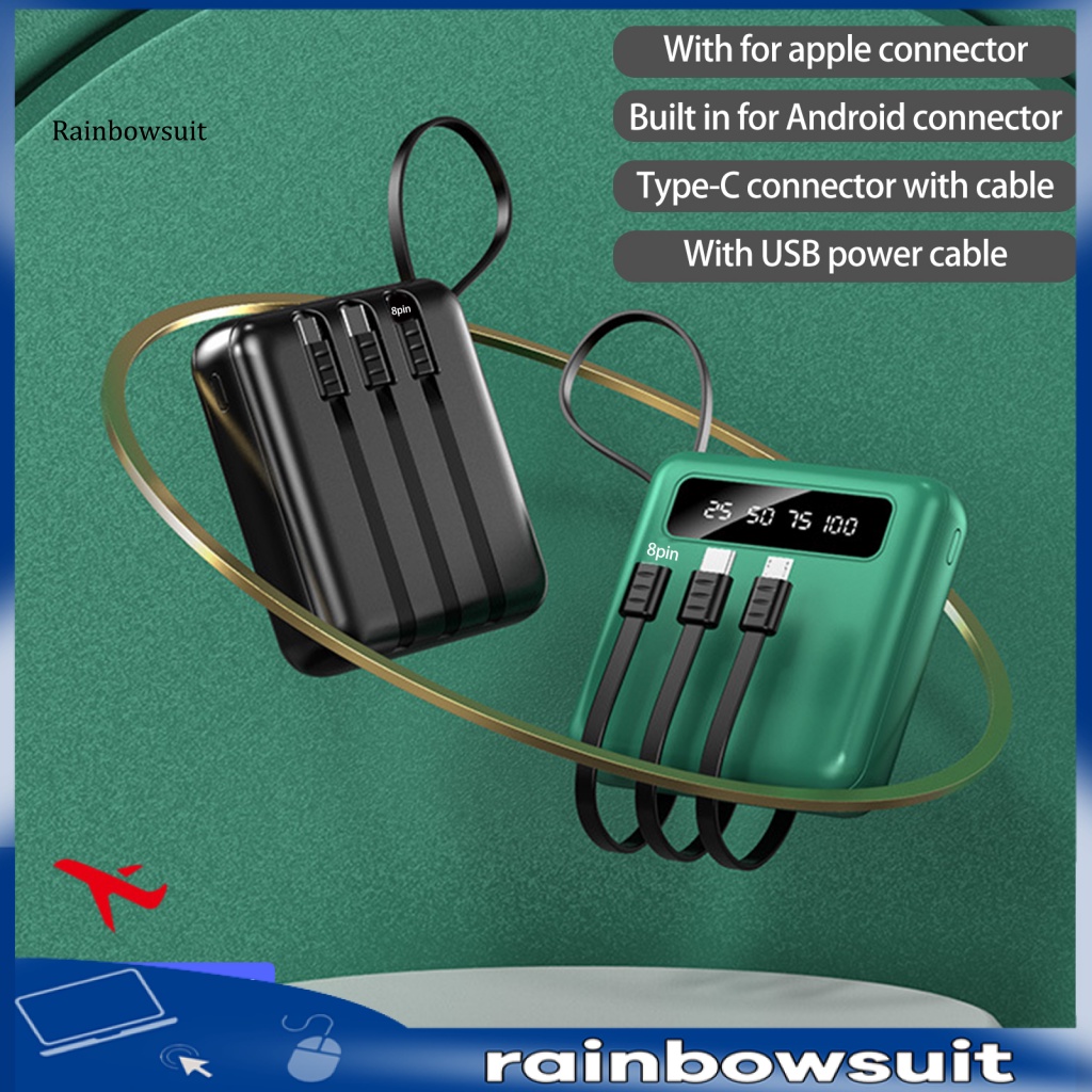 Cục Sạc Dự Phòng Mini 20000mAh Hai Cổng USB Tiện Dụng