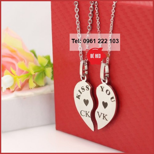 Dây chuyền cặp inox BHDCC1