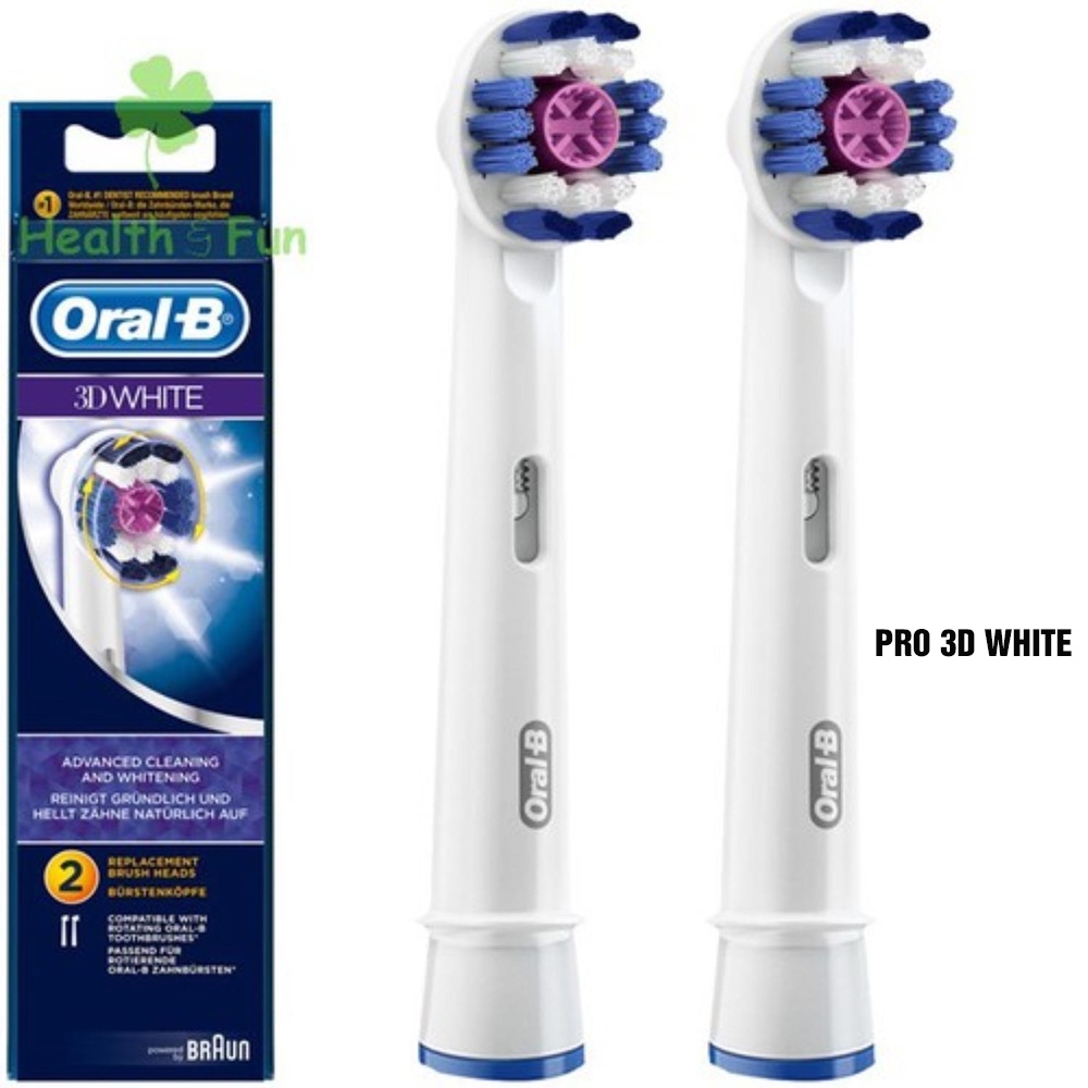 Set bộ đầu bàn chải đánh răng điện Oral B Braun, đầu thay lông mềm chính hãng Minh House