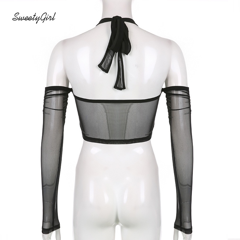 Áo Thun Cổ Tròn Tay Dài Phối Lưới Màu Trơn Thời Trang Quyến Rũ Cho Nữ 2022 Màu Sắc