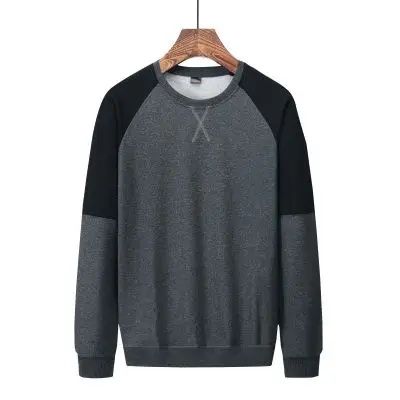 Áo Sweater Cotton Cổ Tròn Dáng Rộng Màu Sắc Tương Phản Thời Trang Xuân Thu Mới Cho Nam