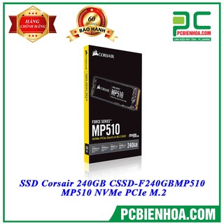 Ổ cứng SSD Corsair Force Series MP510 240GB NVMe PCIe M.2 Gen3 x4 3D-NAND (CSSD-F240GBMP510)
