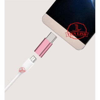 Bộ 2 cái đầu chuyển đổi chân Micro USB (Cái) sang Type C
