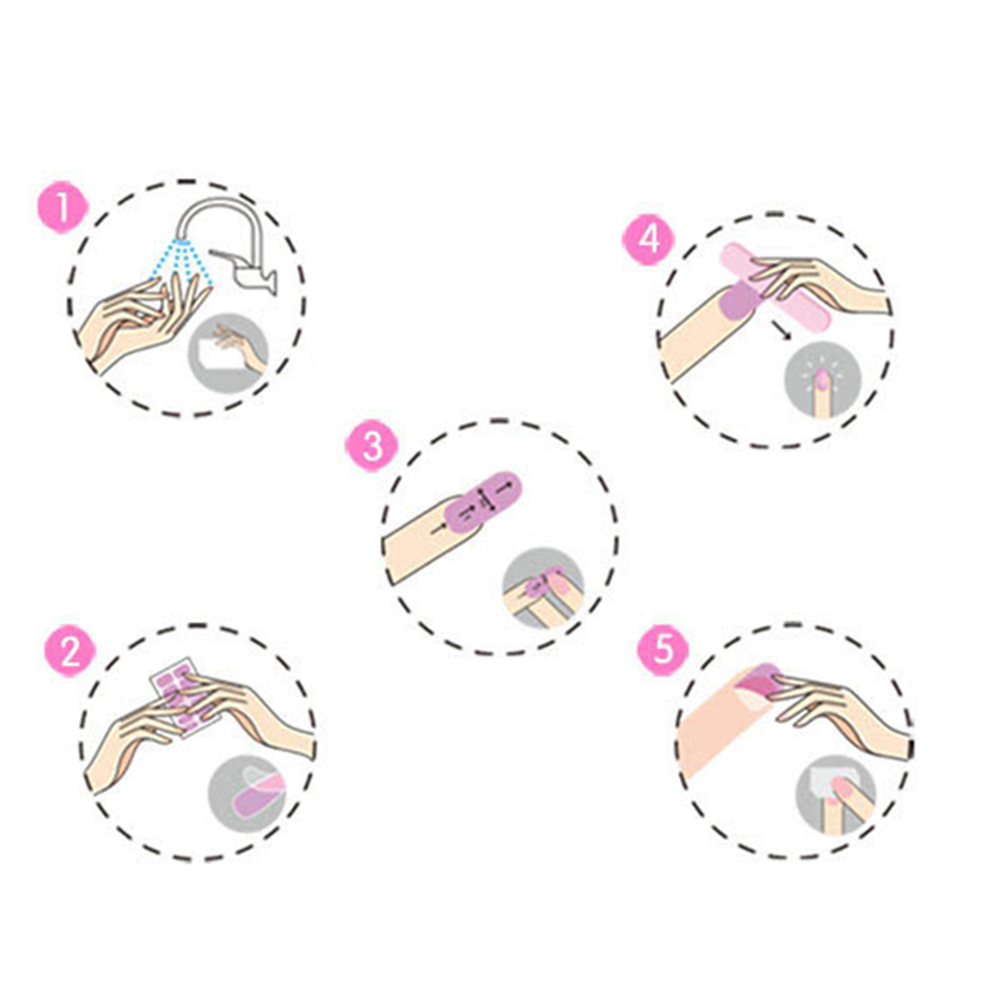 [Hàng mới về] Nhãn dán trang trí móng tay tự dính chống thấm nước lâu trôi kiểu Hàn xinh xắn hợp thời trang