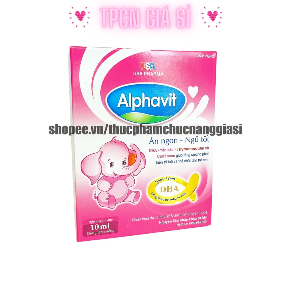 Siro cho bé ALPHAVIT bổ sung DHA và các vitamin thiết yếu cho trẻ - Hộp 20 ống