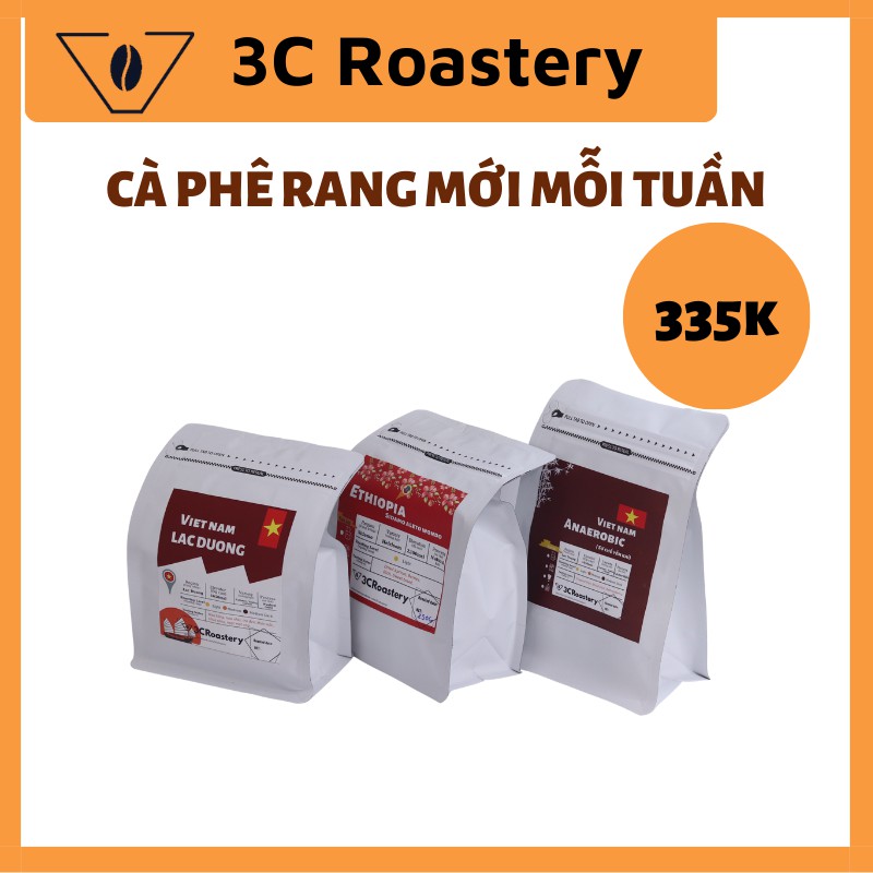 Cafe arabica, cà phê pha V60, ủ lạnh cold brew gồm hạt Ethiopia Wondo, Lạc Dương sơ chế ướt và yếm khí 3C ROASTERY | BigBuy360 - bigbuy360.vn