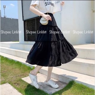 Chân váy tầng Midi Ulzzang 80cm