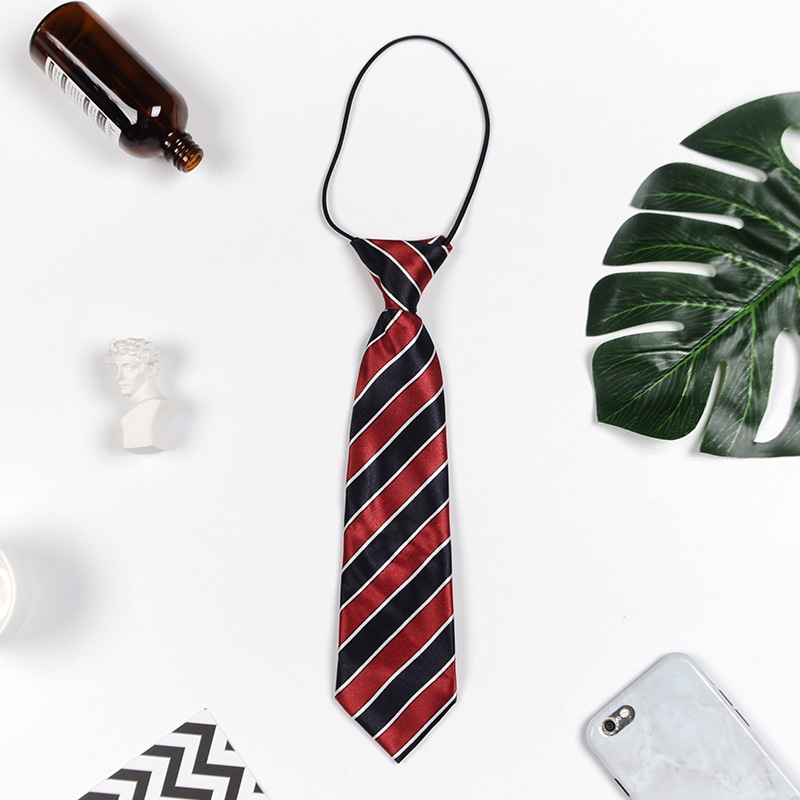 Cà Vạt Cao Su Họa Tiết Sọc Caro Thời Trang Cho Nam Và Nữ