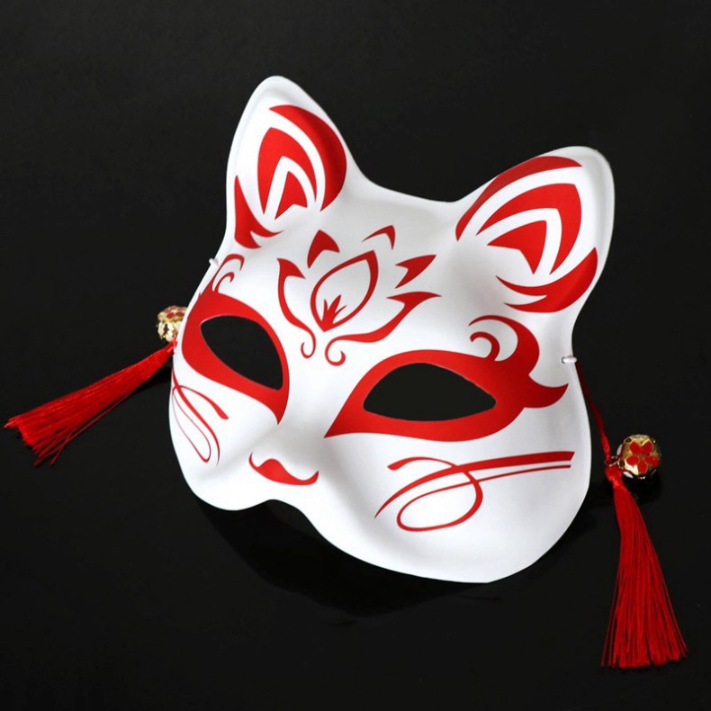Mặt Nạ Hóa Trang Hình Cáo Độc Đáo-Mặt nạ vẽ mèo/Mặt nạ vẽ cáo/Mặt nạ vẽ chó/Mặt nạ vẽ thỏ phong cách Nhật Bản độc đáo