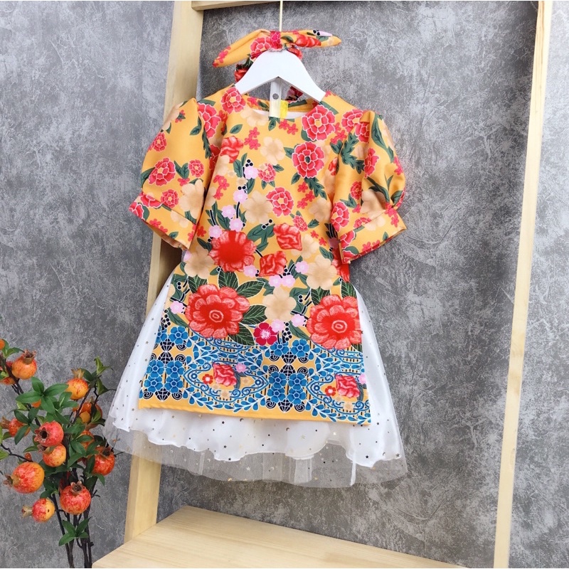 Bộ cách tân hoa nở mùa xuân cho bé gái - BCTH
