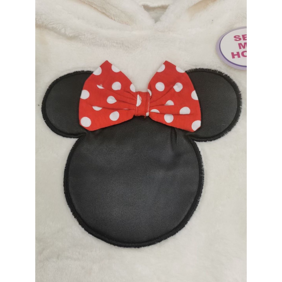 Bộ băng lông thu đông quần cotton mickey cho bé gái đáng yêu