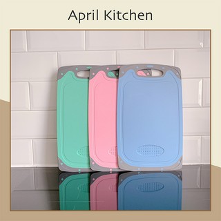 Thớt nhựa kháng khuẩn chất liệu lúa mạch an toàn chống ẩm mốc dài 21x35cm TLM