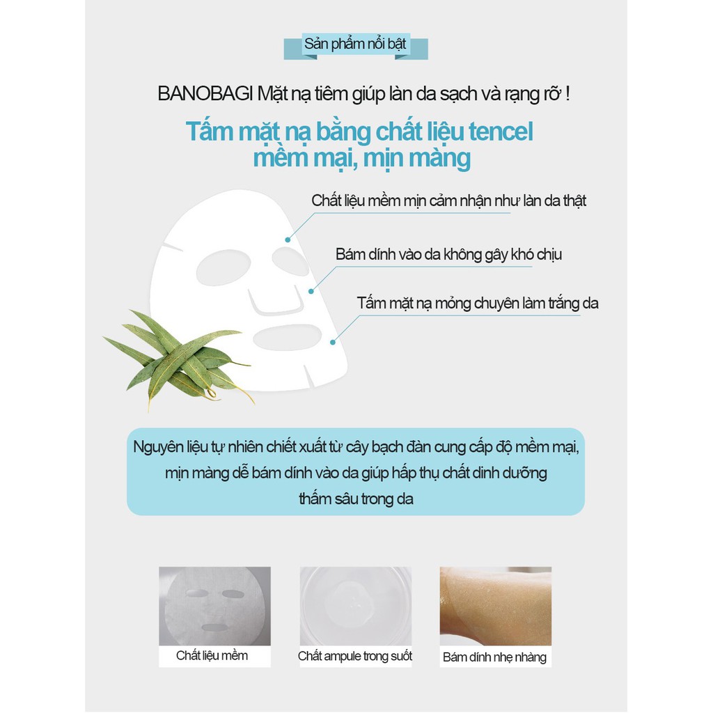 Mặt Nạ Dưỡng Trắng Banobagi White Jade Injection 30ml