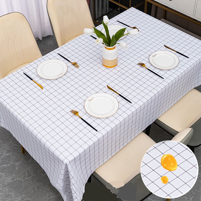 Khăn Trải Bàn Dùng Một Lần Bằng Nhựa Pvc Chống Thấm Nước / Dầu / Bỏng Cao Cấp Tiện Lợi Dễ Sử Dụng