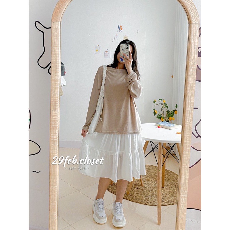 Áo phông Unisex trơn dài tay form thụng nhiều màu - Áo phông Unisex tay dài