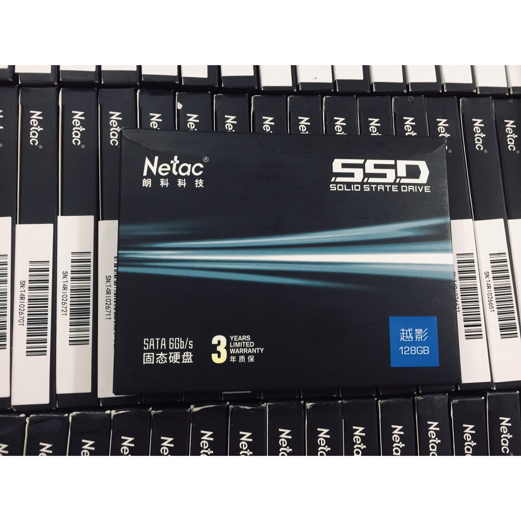 SSD NETAC 128G 2.5'' sata tốc độ sử lý siêu nhanh 6Gb/s bảo hành 36 tháng lỗi 1 đổi 1