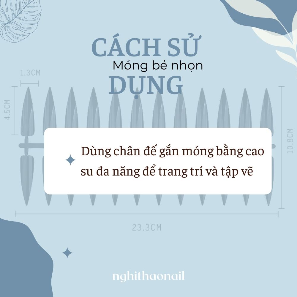 Móng bẻ nhọn set 240 móng