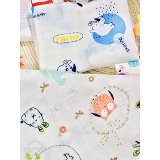 Túi 10 chiếc khăn sữa sợi tre( túi lưới)