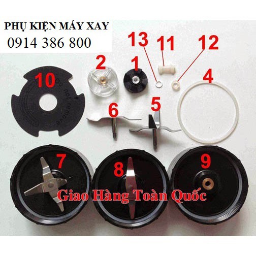 [Mã ELHA22 giảm 5% đơn 300K] Chi tiết 11, 12, 13 phụ kiện máy xay đa năng magic, sunhouse....