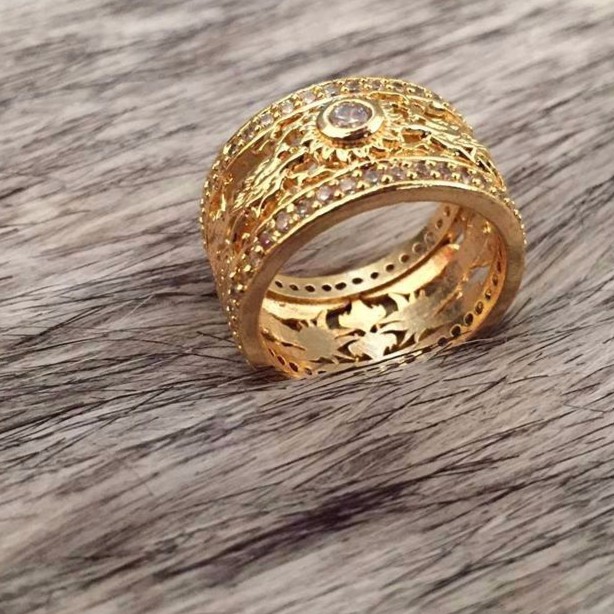 NHẪN NAM MẠ VÀNG 24K ĐÍNH ĐÁ (TẶNG 1 MÓC CHÌA KHÓA CHO HÓA ĐƠN 200K)
