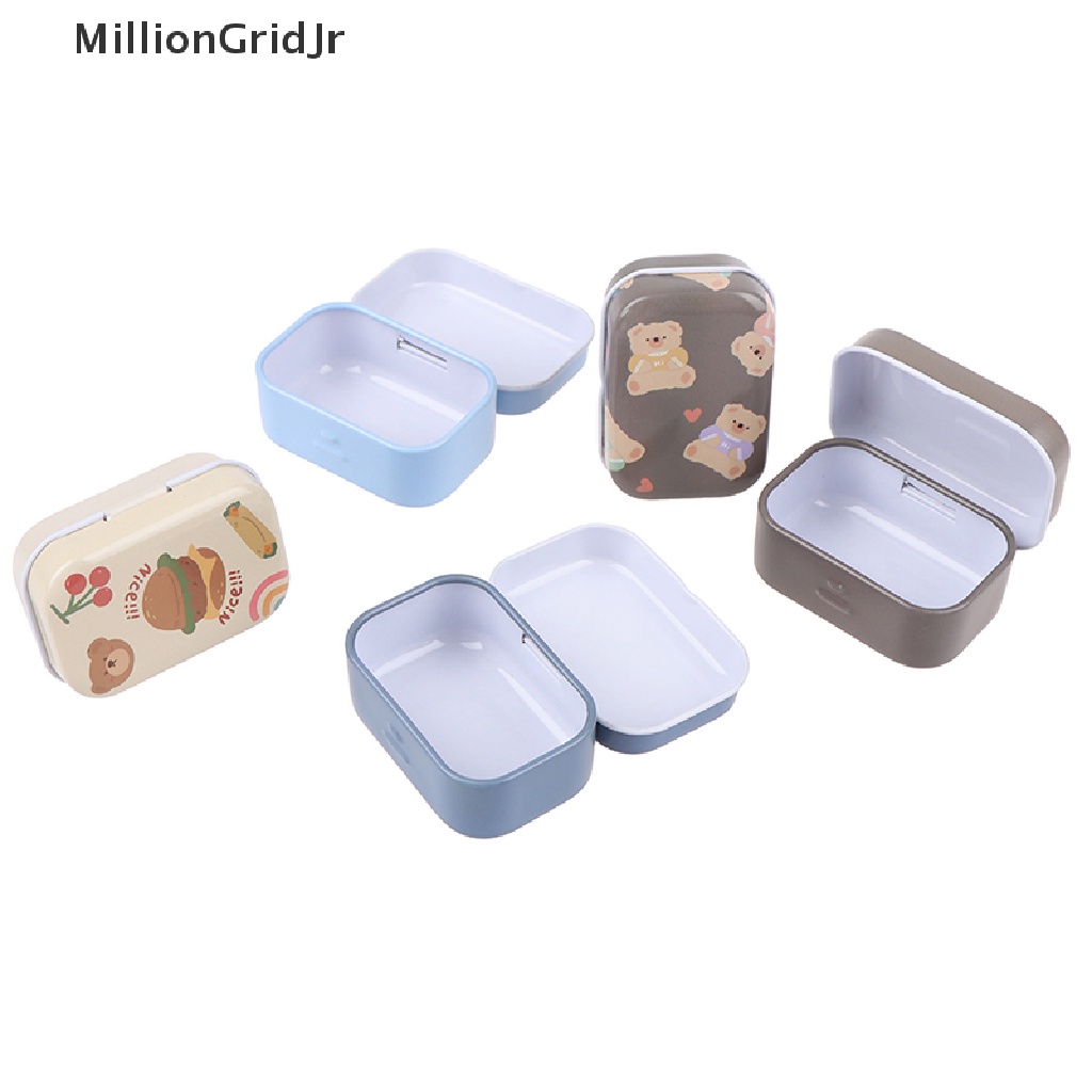 Mlg Hộp Thiếc Mini Đựng Trang Sức / Tiền Xu / Đồ Trang Sức Hình Chú Gấu