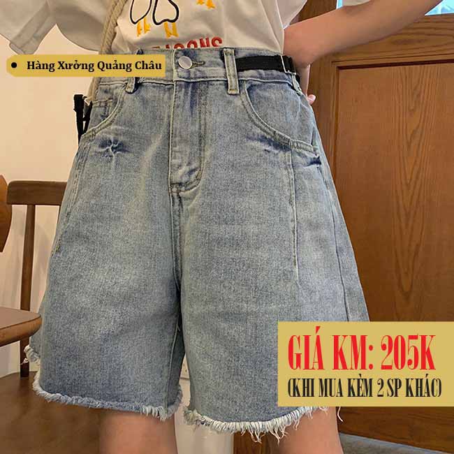 [Size S,M,4XL] Quần shorts jean nữ Ulzzang Quảng Châu QLJ49