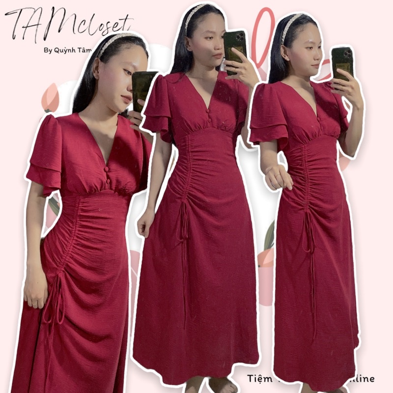 Đầm cánh tiên rút dây dự tiệc - TK1100