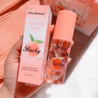 Xịt Giữ Makeup Peachy Fix Spray Kissbeauty Chai 75ml