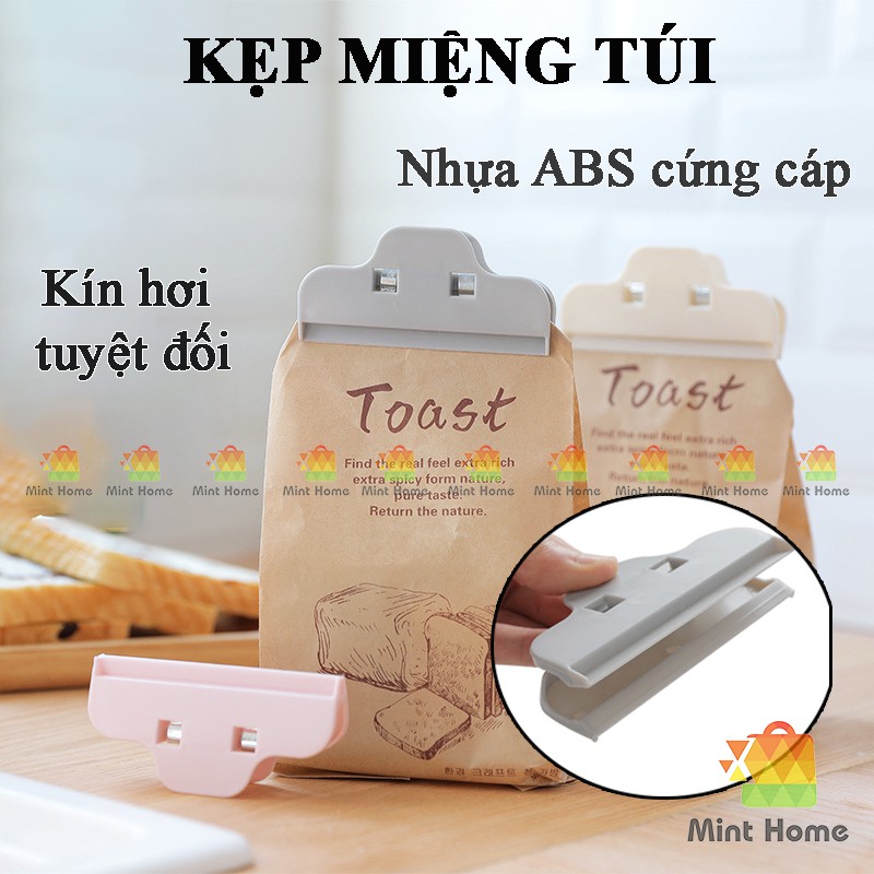 Kẹp miệng túi lớn bảo quản thực phẩm gói gia vị chất liệu nhựa siêu chắc chắn như dùng máy hàn mini cầm tay L2 B09