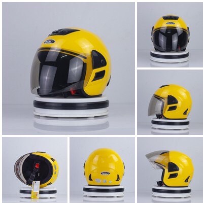 Mũ bảo hiểm nữ nhiều màu sắc - Size L -kiểu dáng 3/4 - Chất liệu Nhựa ABS - Trọng lượng 750gram- Kính trà chống tia UV