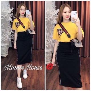 Set thể thao in hoa văn