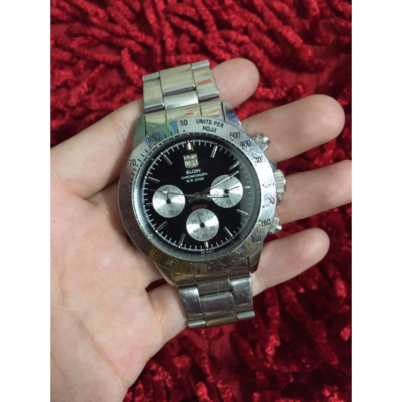 Đồng hồ Nam ELGIN 6 kim Máy thụy sĩ hàng si