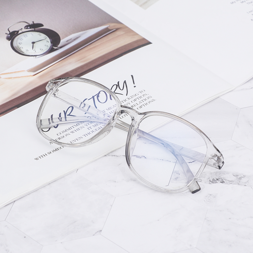 Mắt kính gọng kính tròn trong suốt thời trang cho nam và nữ | BigBuy360 - bigbuy360.vn