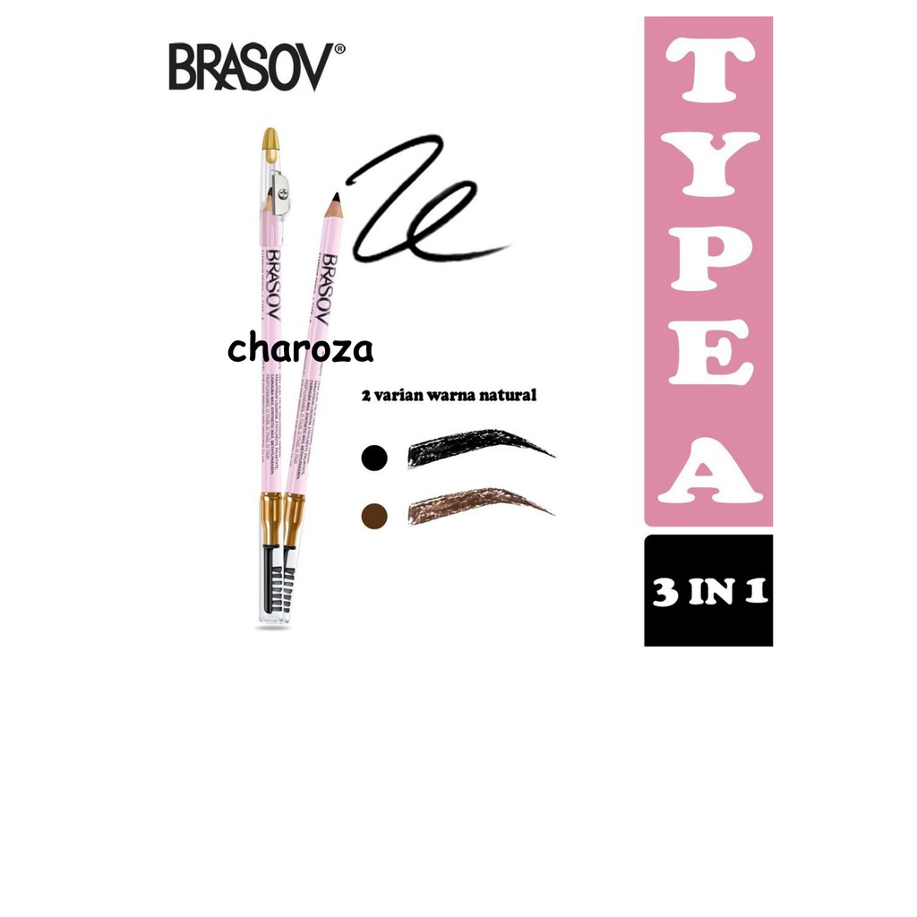 (hàng Mới Về) Bút Kẻ Lông Mày 3 Trong 1 Tiện Dụng Chất Lượng Cao