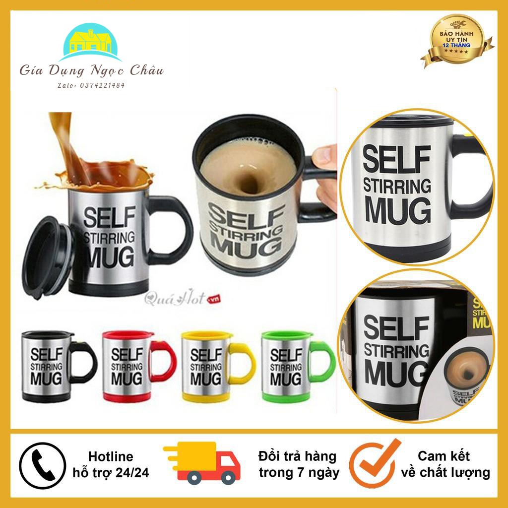 Cốc Pha Cà Phê Thông Minh Tự Khuấy Self Stirring Mug, Dùng Pin Tiện Dụng