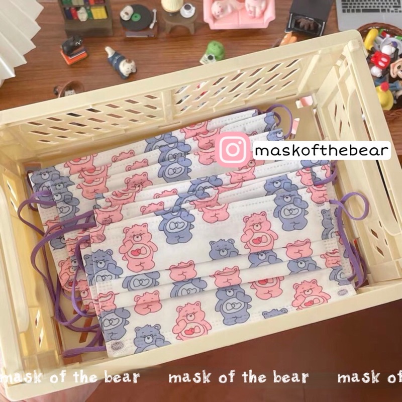 Khẩu trang CareBear x Mask of the bear người lớn