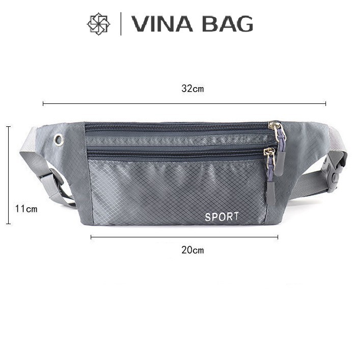 Đai chạy bộ, leo núi, đai đeo đi xe đạp SPORT vải cao cấp chống thấm nước, nhiều ngăn