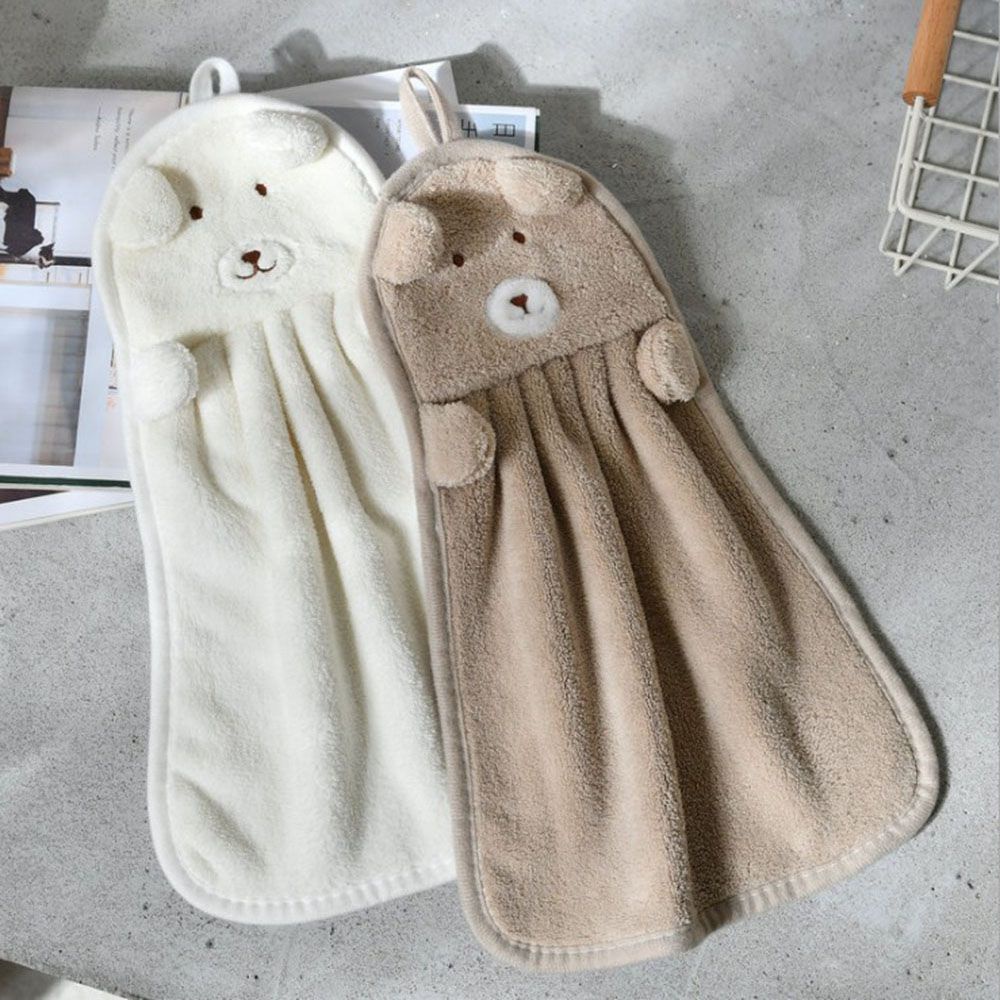 Khăn lau tay treo tường KUNHEV mềm mại thiết kế hoạt hình cho nhà bếp phòng tắm