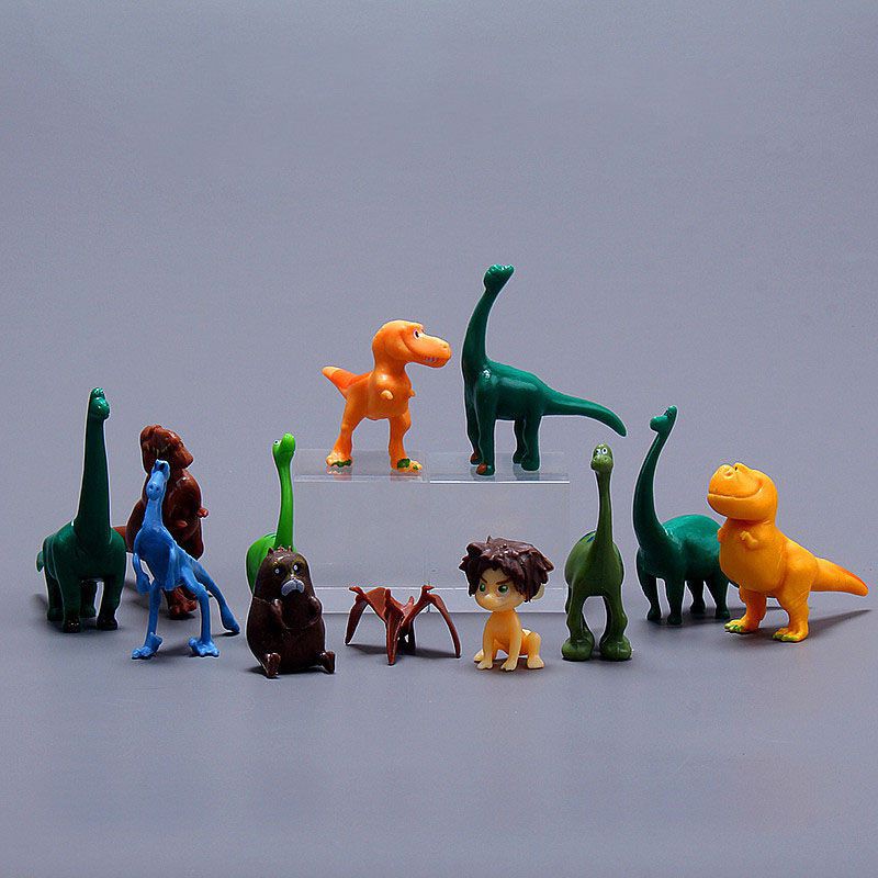 Bộ 12 Tượng Khủng Long Hoạt Hình Mini Dễ Thương
