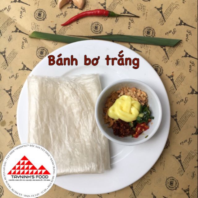 Bánh tráng trắng dẻo bơ- chính gốc Gò Dầu Tây Ninh - Nguyệt Như