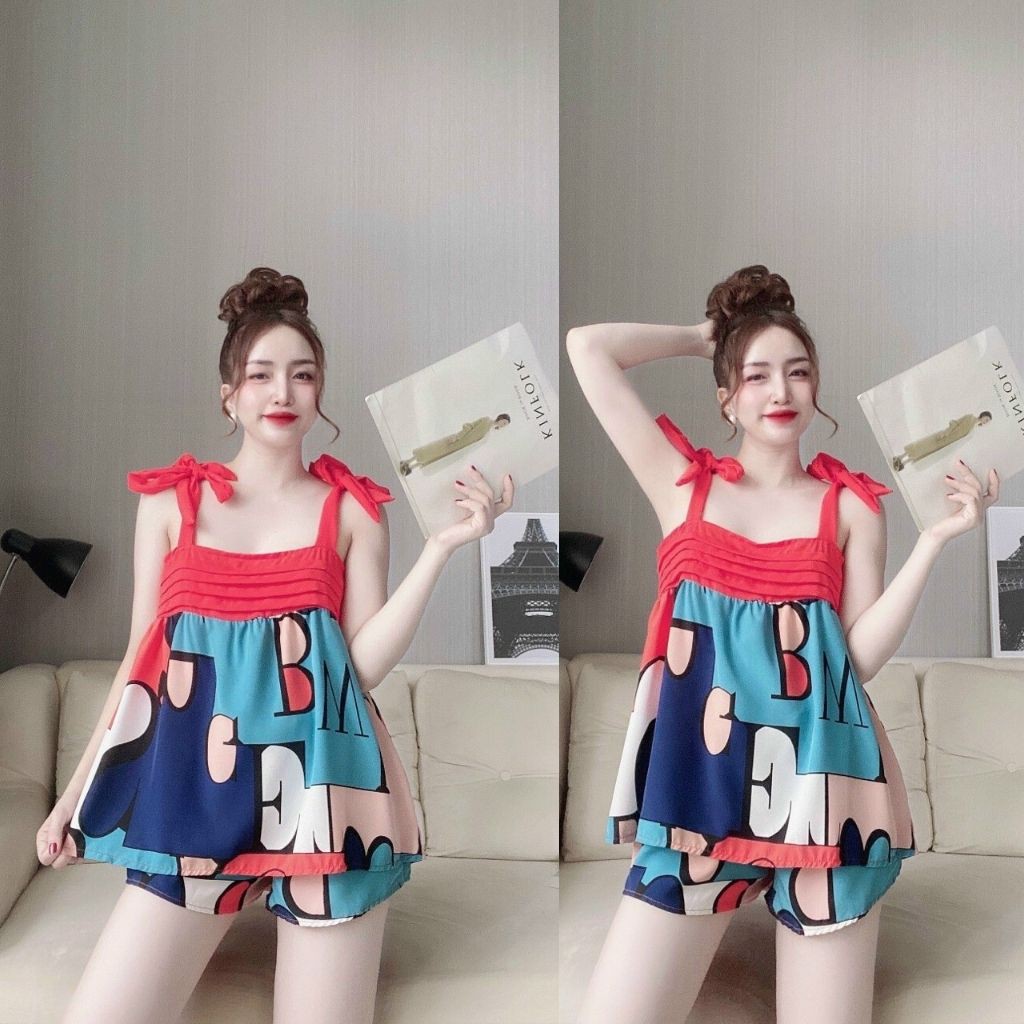 Đồ Ngủ Sexy, Đồ Ngủ Nữ Lụa Cao Cấp Mềm mại xinh xắn <65KG | BigBuy360 - bigbuy360.vn
