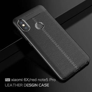 Ốp Xiaomi Redmi Note 5 Pro vân giả da AutoFocus loại 1 XỊN FULLBOX